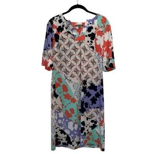 Roz & Ali Floral Patchwork Shift Dress | Size 10